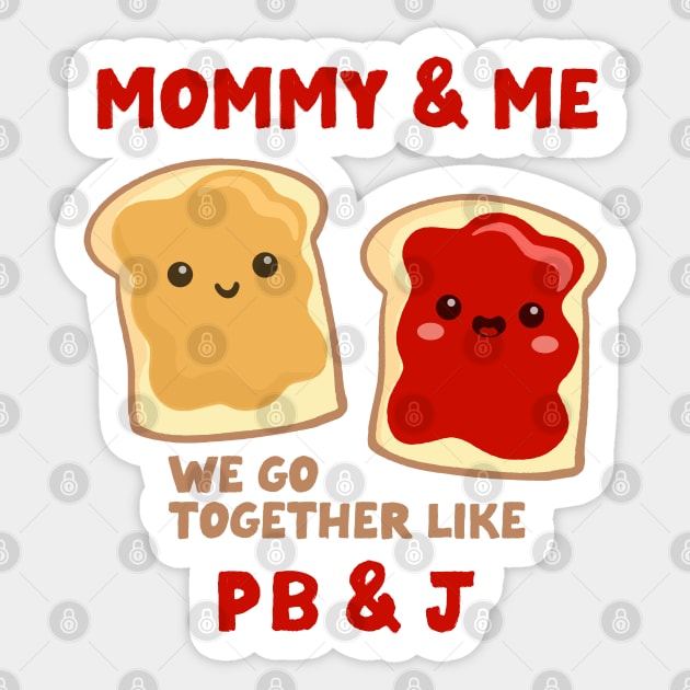 pbj mommy & me (strawberry) Sticker by mystudiocreate